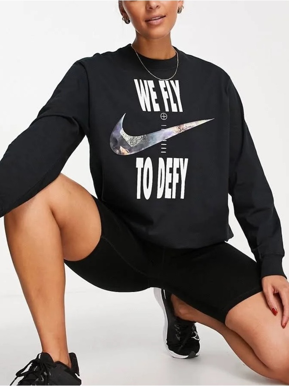 Nike Swoosh Fly Women’s Boxy Long Sleeve T-Shirt